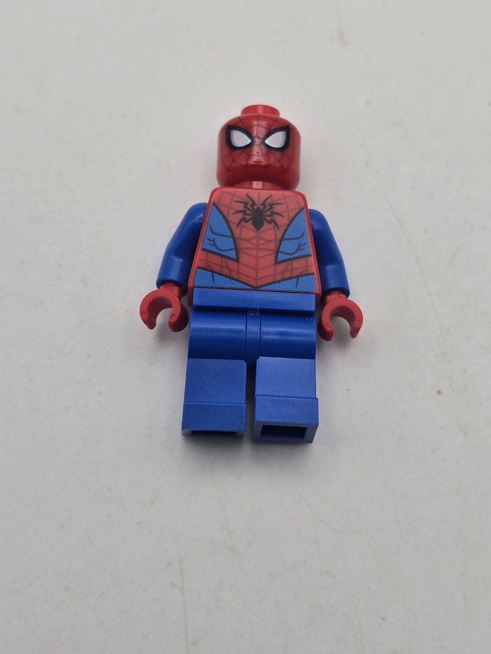 LEGO Minifigure Spider-Man Metallic Blue Eye Highlights sh536 Super Heroes